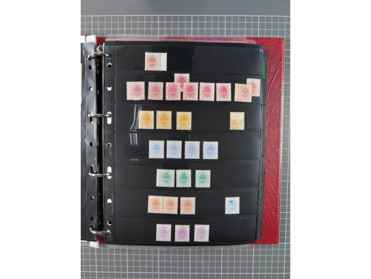 1868/99, mint never hinged/unused and used collection with covers, highly specialized with the overprint settings, plenty of 