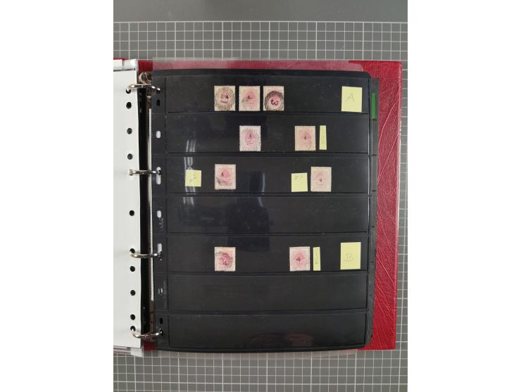 1868/99, mint never hinged/unused and used collection with covers, highly specialized with the overprint settings, plenty of 