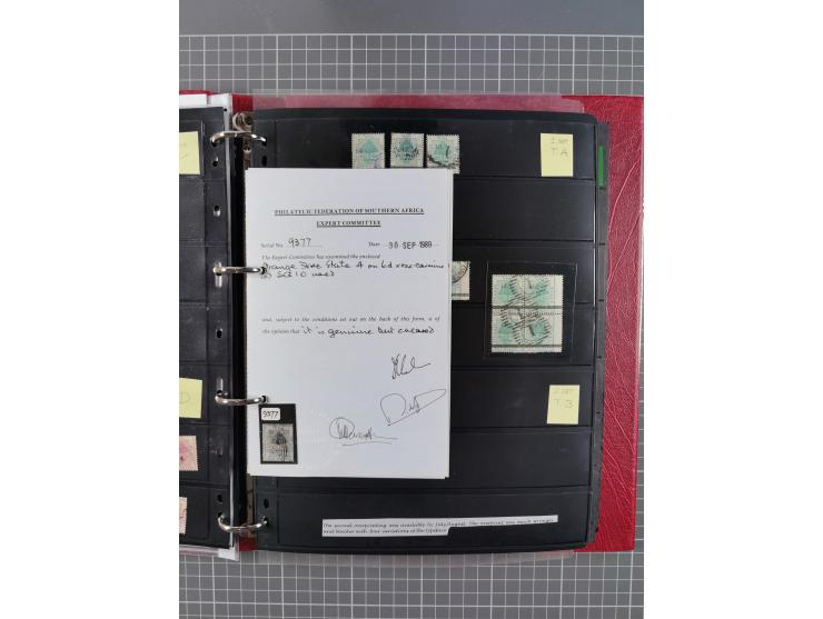 1868/99, mint never hinged/unused and used collection with covers, highly specialized with the overprint settings, plenty of 