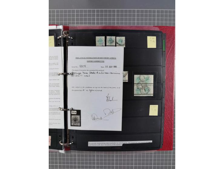 1868/99, mint never hinged/unused and used collection with covers, highly specialized with the overprint settings, plenty of 