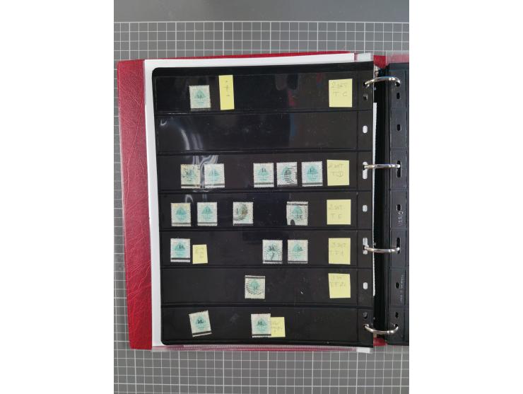 1868/99, mint never hinged/unused and used collection with covers, highly specialized with the overprint settings, plenty of 