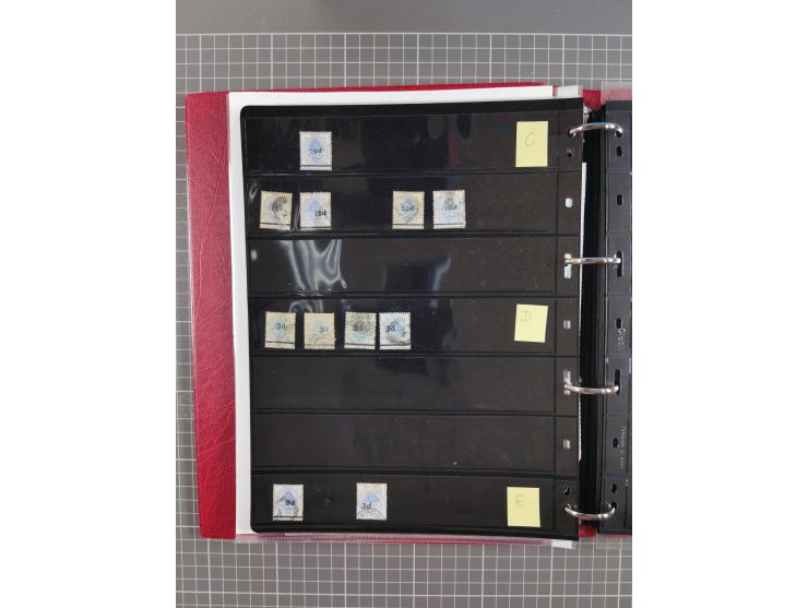 1868/99, mint never hinged/unused and used collection with covers, highly specialized with the overprint settings, plenty of 