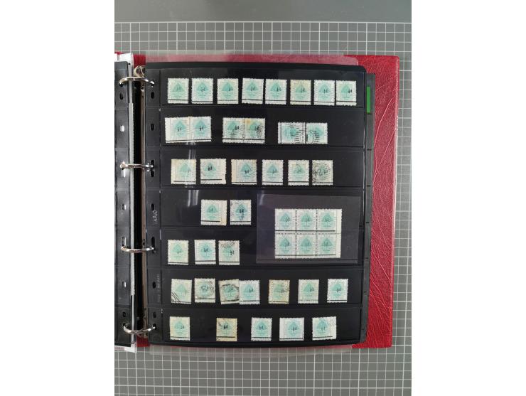 1868/99, mint never hinged/unused and used collection with covers, highly specialized with the overprint settings, plenty of 