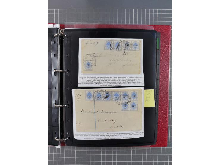 1868/99, mint never hinged/unused and used collection with covers, highly specialized with the overprint settings, plenty of 