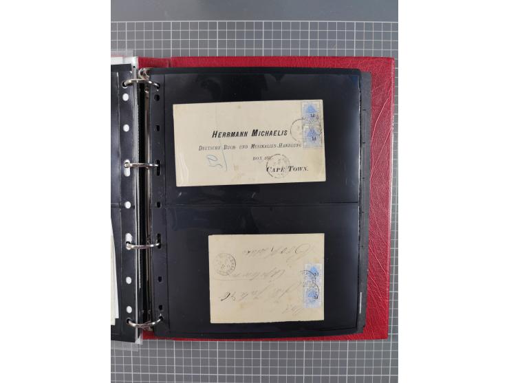 1868/99, mint never hinged/unused and used collection with covers, highly specialized with the overprint settings, plenty of 