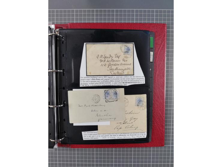 1868/99, mint never hinged/unused and used collection with covers, highly specialized with the overprint settings, plenty of 