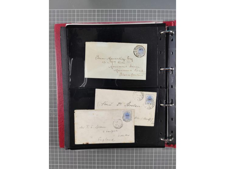 1868/99, mint never hinged/unused and used collection with covers, highly specialized with the overprint settings, plenty of 