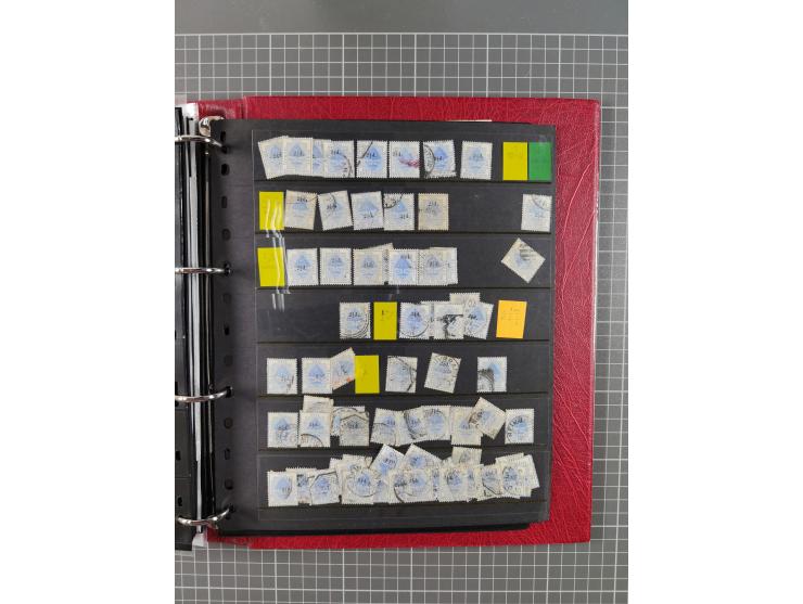 1868/99, mint never hinged/unused and used collection with covers, highly specialized with the overprint settings, plenty of 