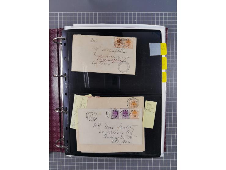 1900, Victoria Rex Imperator issues, impressive mint never hinged/unused and used collection with over 100 covers, highly spe