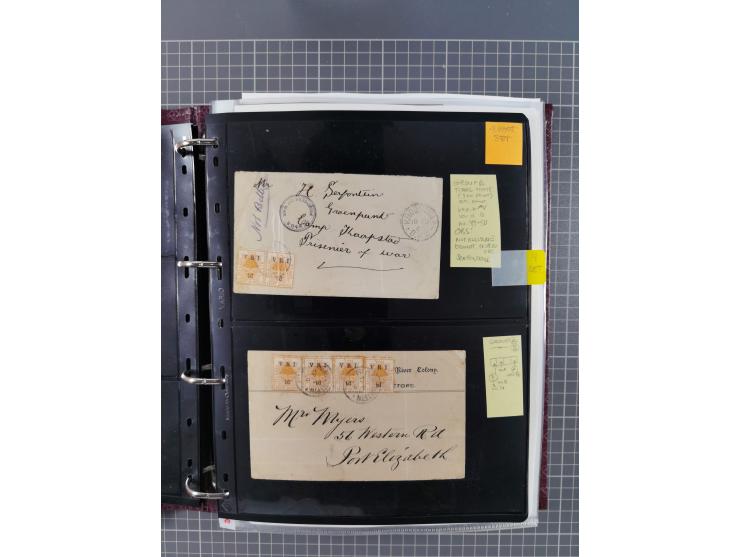 1900, Victoria Rex Imperator issues, impressive mint never hinged/unused and used collection with over 100 covers, highly spe