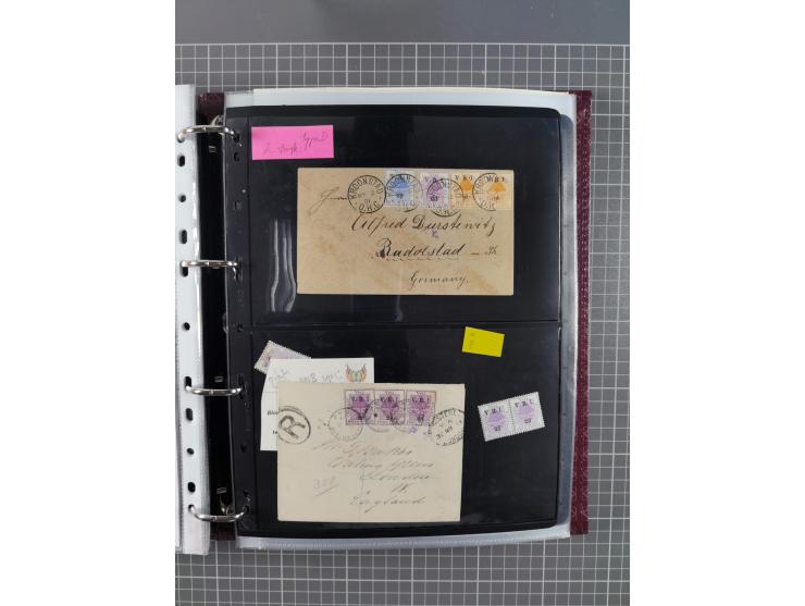 1900, Victoria Rex Imperator issues, impressive mint never hinged/unused and used collection with over 100 covers, highly spe