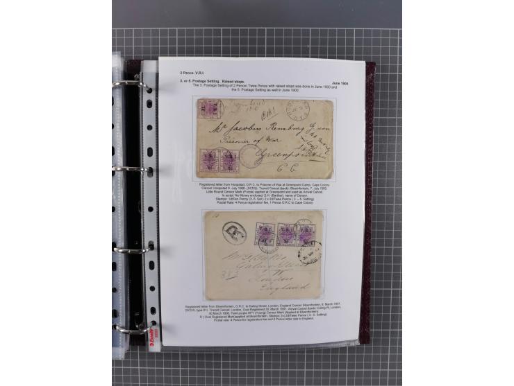 1900, Victoria Rex Imperator issues, impressive mint never hinged/unused and used collection with over 100 covers, highly spe