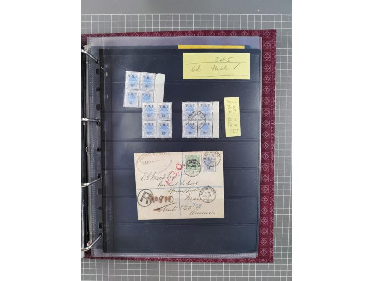 1900, Victoria Rex Imperator issues, impressive mint never hinged/unused and used collection with over 100 covers, highly spe