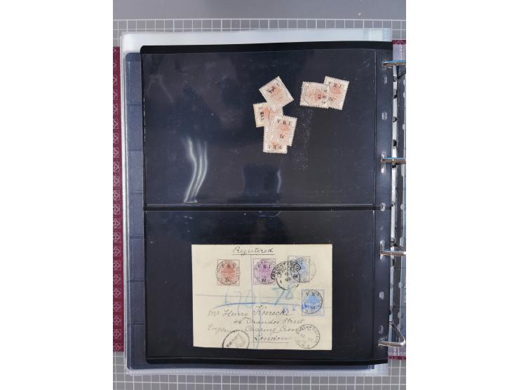 1900, Victoria Rex Imperator issues, impressive mint never hinged/unused and used collection with over 100 covers, highly spe