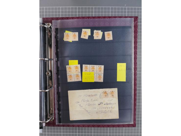 1900, Victoria Rex Imperator issues, impressive mint never hinged/unused and used collection with over 100 covers, highly spe