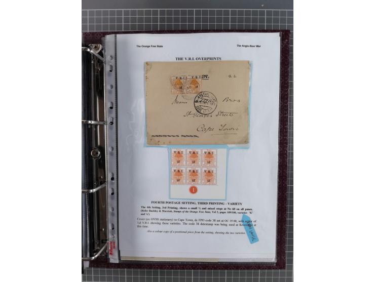 1900, Victoria Rex Imperator issues, impressive mint never hinged/unused and used collection with over 100 covers, highly spe