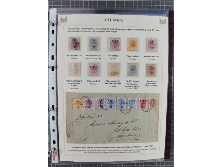 1900, Victoria Rex Imperator issues, impressive mint never hinged/unused and used collection with over 100 covers, highly spe