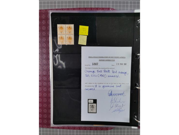 1900, Victoria Rex Imperator issues, impressive mint never hinged/unused and used collection with over 100 covers, highly spe