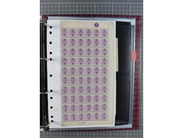 1900, Victoria Rex Imperator issues, impressive mint never hinged/unused and used collection with over 100 covers, highly spe