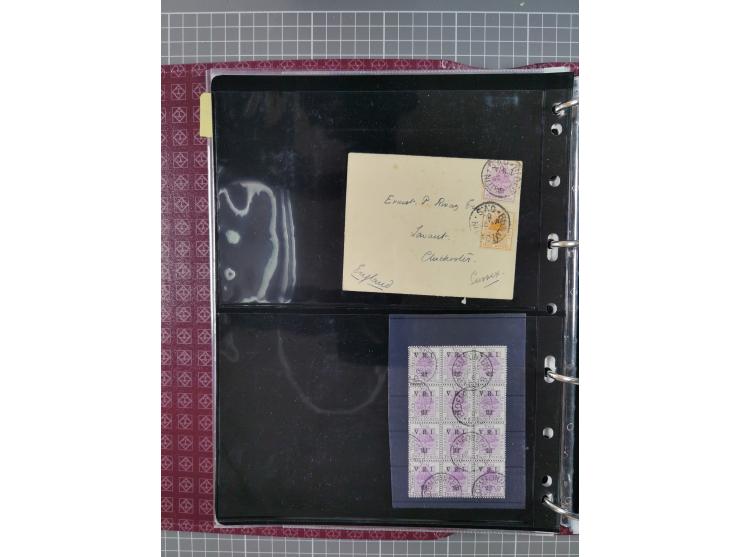 1900, Victoria Rex Imperator issues, impressive mint never hinged/unused and used collection with over 100 covers, highly spe