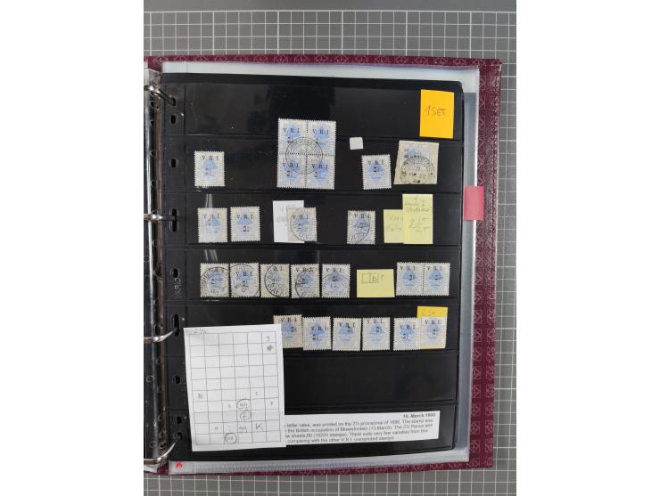 1900, Victoria Rex Imperator issues, impressive mint never hinged/unused and used collection with over 100 covers, highly spe