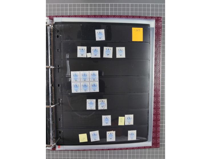 1900, Victoria Rex Imperator issues, impressive mint never hinged/unused and used collection with over 100 covers, highly spe