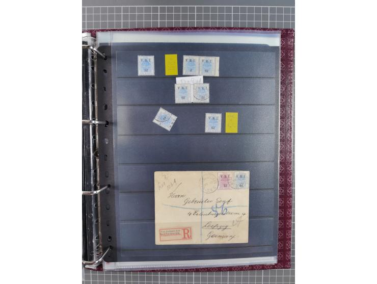 1900, Victoria Rex Imperator issues, impressive mint never hinged/unused and used collection with over 100 covers, highly spe