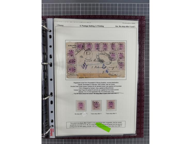 1900, Victoria Rex Imperator issues, impressive mint never hinged/unused and used collection with over 100 covers, highly spe