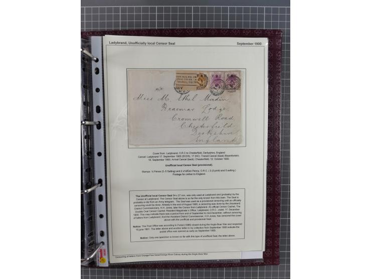 1900, Victoria Rex Imperator issues, impressive mint never hinged/unused and used collection with over 100 covers, highly spe