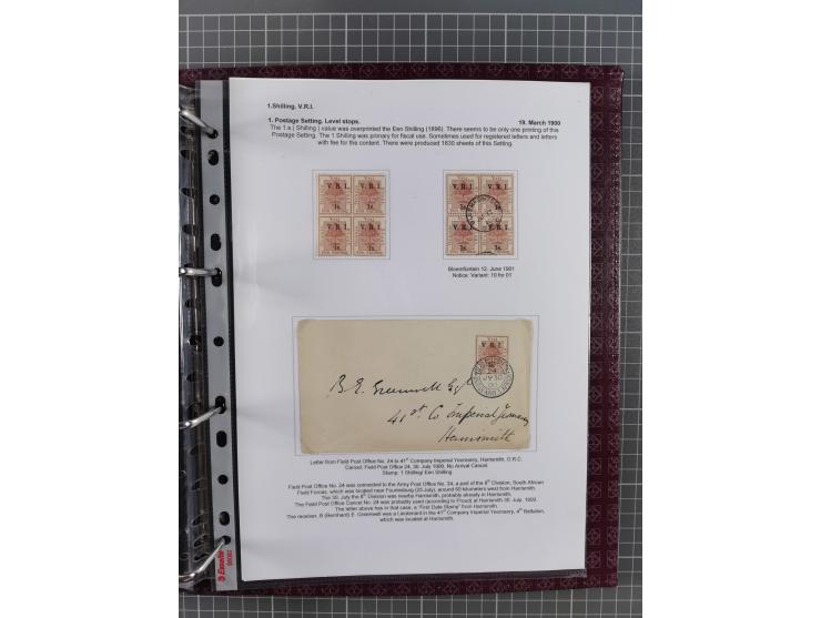 1900, Victoria Rex Imperator issues, impressive mint never hinged/unused and used collection with over 100 covers, highly spe