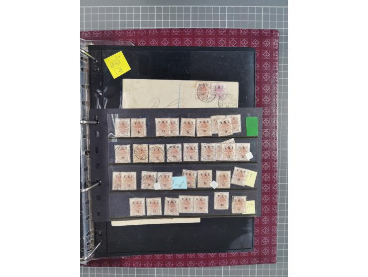 1900, Victoria Rex Imperator issues, impressive mint never hinged/unused and used collection with over 100 covers, highly spe