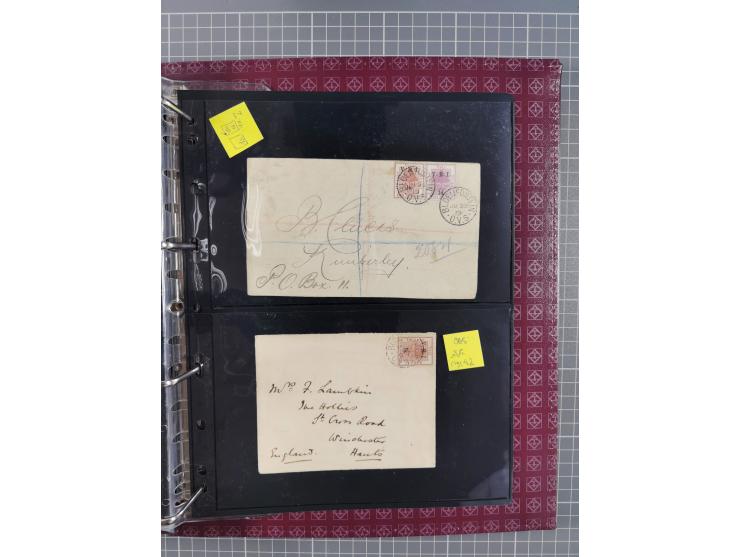 1900, Victoria Rex Imperator issues, impressive mint never hinged/unused and used collection with over 100 covers, highly spe