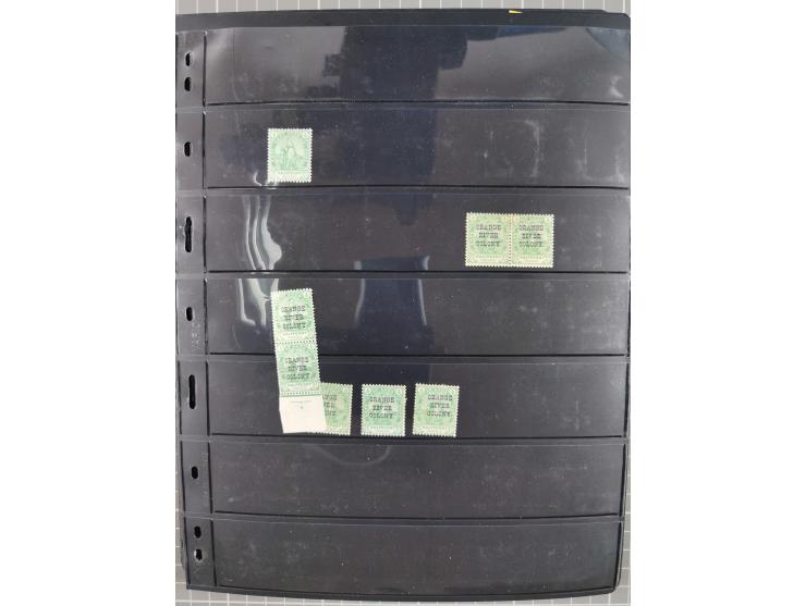 1900/02, First Crown Colony Issues, large mint never hinged/unused and used collection with circa 60 covers, highly specializ