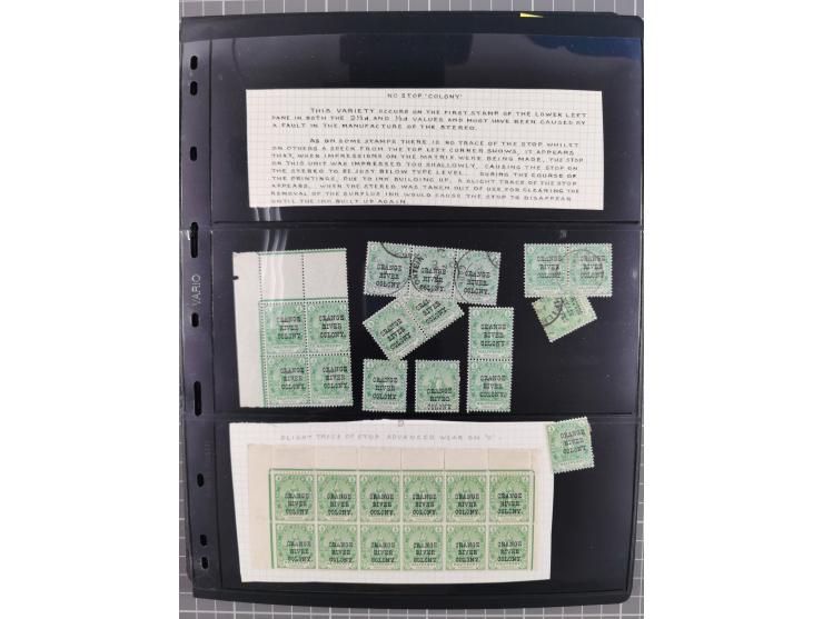 1900/02, First Crown Colony Issues, large mint never hinged/unused and used collection with circa 60 covers, highly specializ