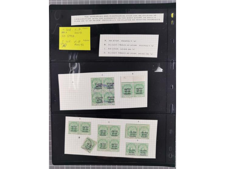 1900/02, First Crown Colony Issues, large mint never hinged/unused and used collection with circa 60 covers, highly specializ