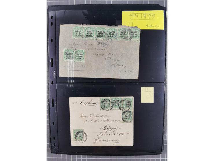 1900/02, First Crown Colony Issues, large mint never hinged/unused and used collection with circa 60 covers, highly specializ