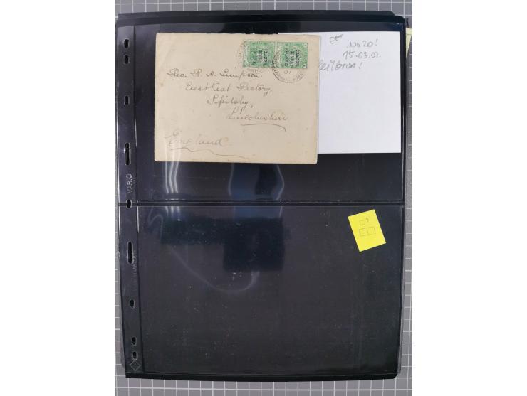 1900/02, First Crown Colony Issues, large mint never hinged/unused and used collection with circa 60 covers, highly specializ