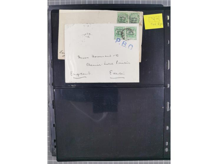 1900/02, First Crown Colony Issues, large mint never hinged/unused and used collection with circa 60 covers, highly specializ