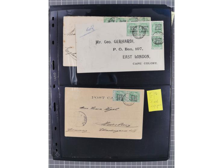 1900/02, First Crown Colony Issues, large mint never hinged/unused and used collection with circa 60 covers, highly specializ