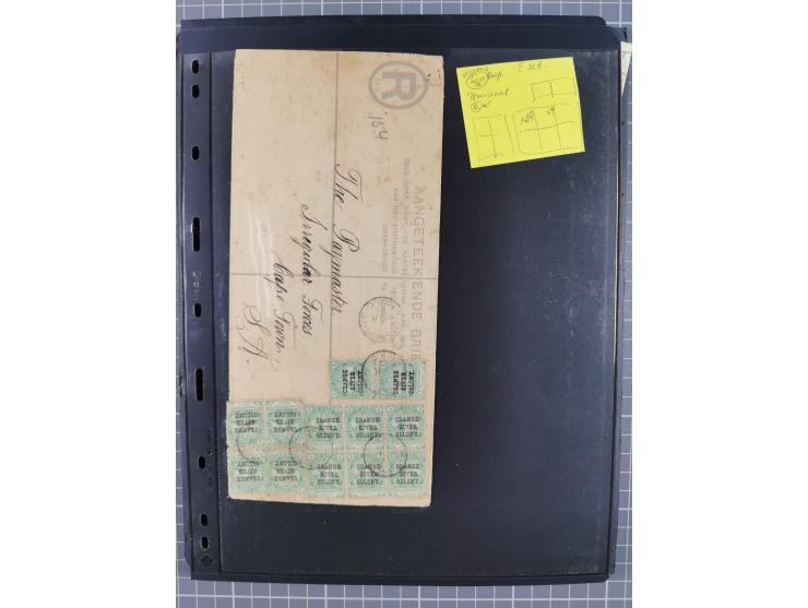 1900/02, First Crown Colony Issues, large mint never hinged/unused and used collection with circa 60 covers, highly specializ