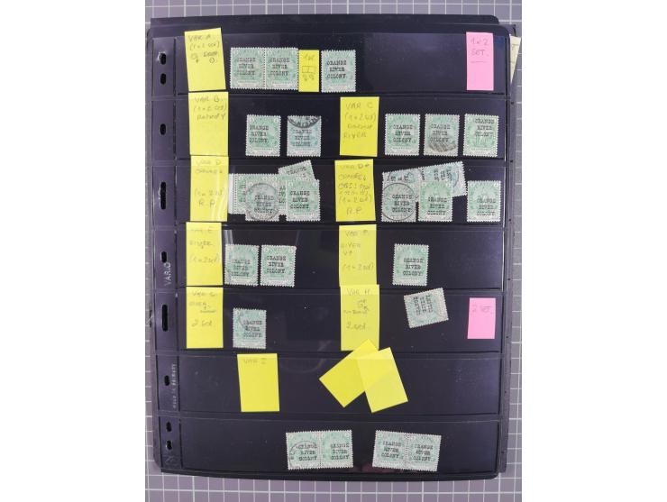 1900/02, First Crown Colony Issues, large mint never hinged/unused and used collection with circa 60 covers, highly specializ