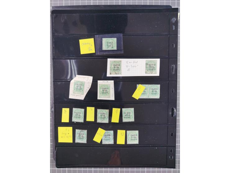 1900/02, First Crown Colony Issues, large mint never hinged/unused and used collection with circa 60 covers, highly specializ