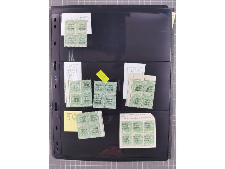 1900/02, First Crown Colony Issues, large mint never hinged/unused and used collection with circa 60 covers, highly specializ