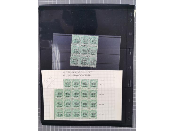 1900/02, First Crown Colony Issues, large mint never hinged/unused and used collection with circa 60 covers, highly specializ