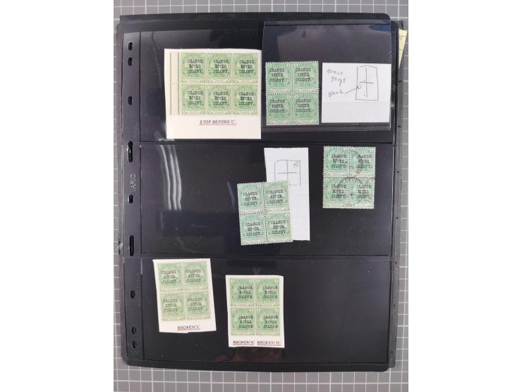 1900/02, First Crown Colony Issues, large mint never hinged/unused and used collection with circa 60 covers, highly specializ