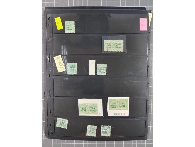 1900/02, First Crown Colony Issues, large mint never hinged/unused and used collection with circa 60 covers, highly specializ