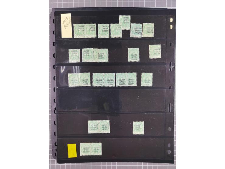 1900/02, First Crown Colony Issues, large mint never hinged/unused and used collection with circa 60 covers, highly specializ