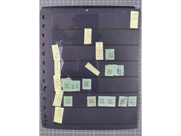 1900/02, First Crown Colony Issues, large mint never hinged/unused and used collection with circa 60 covers, highly specializ