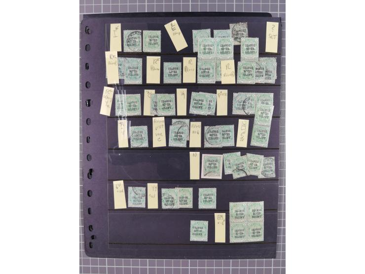 1900/02, First Crown Colony Issues, large mint never hinged/unused and used collection with circa 60 covers, highly specializ