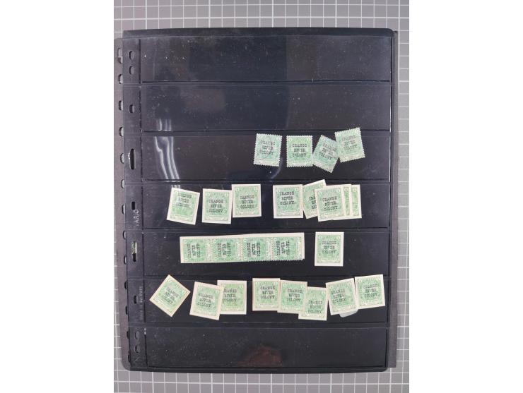 1900/02, First Crown Colony Issues, large mint never hinged/unused and used collection with circa 60 covers, highly specializ